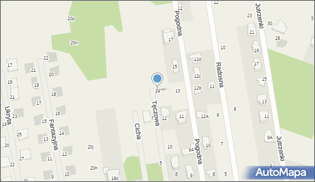 Stasi Las, Tęczowa, 14, mapa Stasi Las