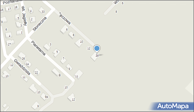 Strzelce Krajeńskie, Tęczowa, 14, mapa Strzelce Krajeńskie