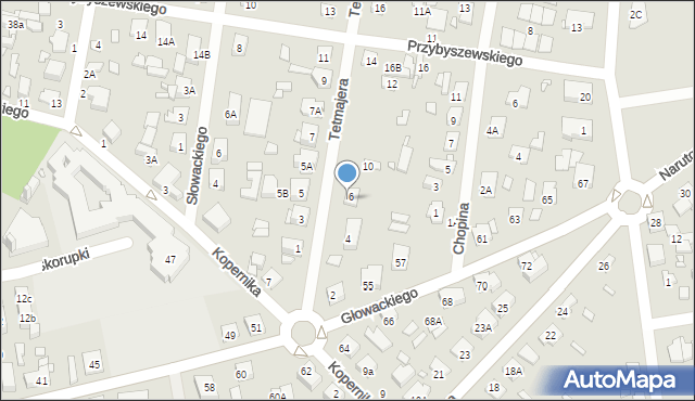 Sulejówek, Tetmajera, 8, mapa Sulejówek