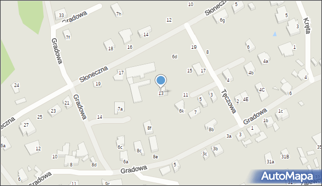 Świnoujście, Tęczowa, 13, mapa Świnoujście