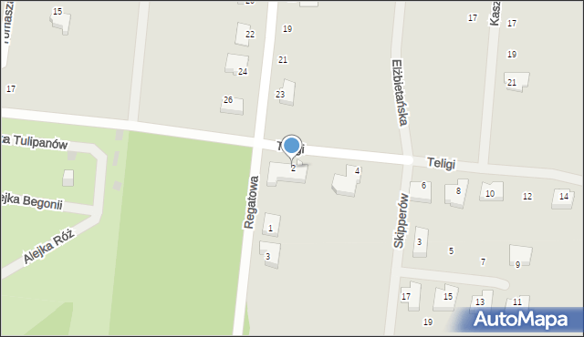 Szczecin, Teligi Leonida, 2, mapa Szczecina