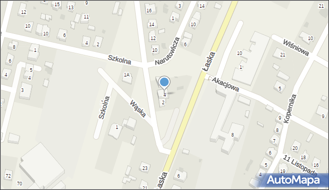 Szczerców, Tenusa Tomasza, 4, mapa Szczerców