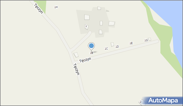 Tęczyn, Tęczyn, 1B, mapa Tęczyn