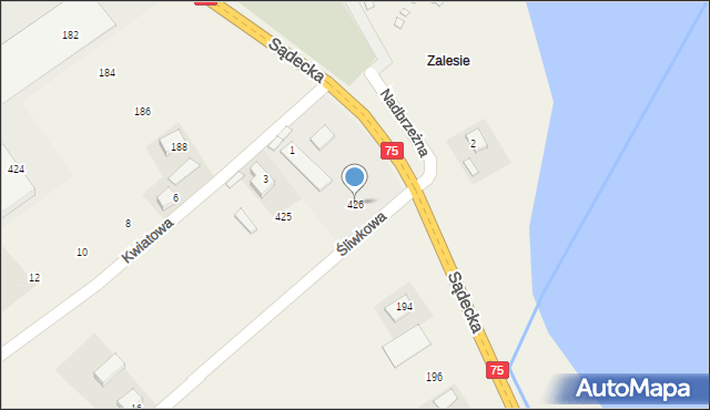 Tęgoborze, Tęgoborze, 426, mapa Tęgoborze