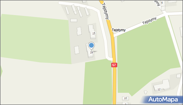 Tejstymy, Tejstymy, 14, mapa Tejstymy