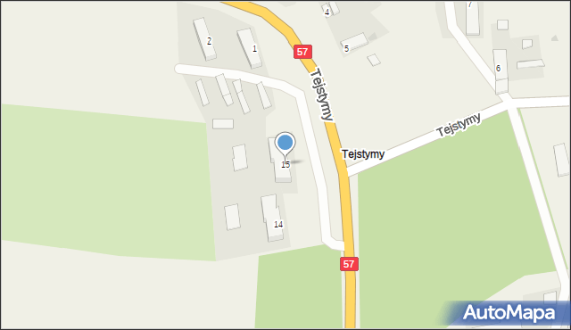 Tejstymy, Tejstymy, 15, mapa Tejstymy