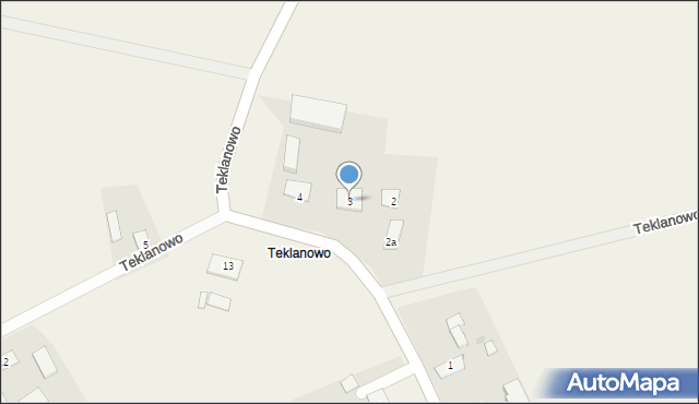 Teklanowo, Teklanowo, 3, mapa Teklanowo