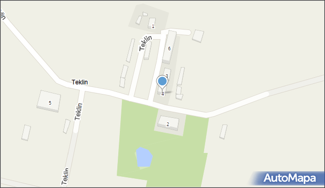 Teklin, Teklin, 4, mapa Teklin