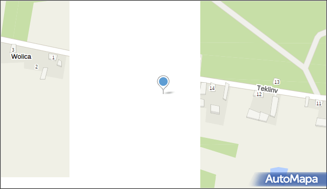 Teklin, Teklin, 15c, mapa Teklin