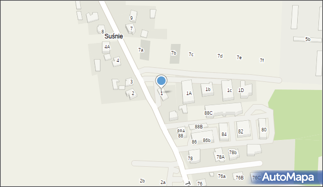 Teklinów, Teklinów, 1, mapa Teklinów