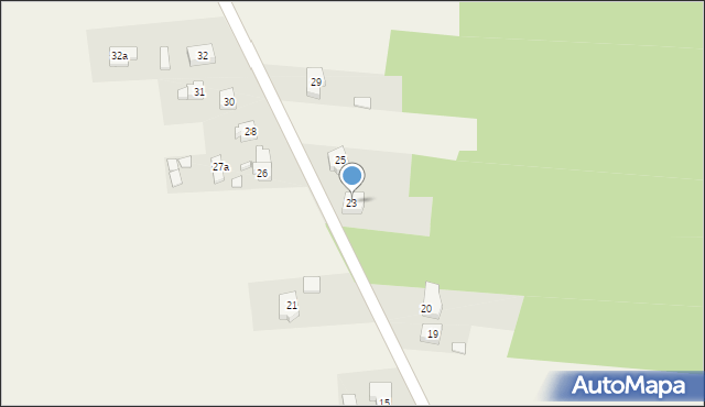 Teklinów, Teklinów, 23, mapa Teklinów