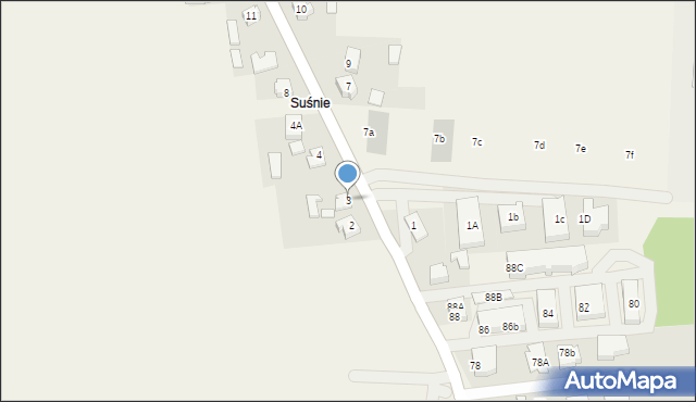 Teklinów, Teklinów, 3, mapa Teklinów