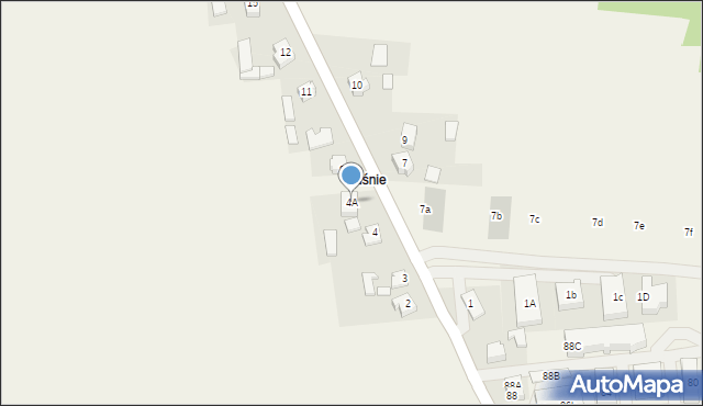 Teklinów, Teklinów, 4A, mapa Teklinów