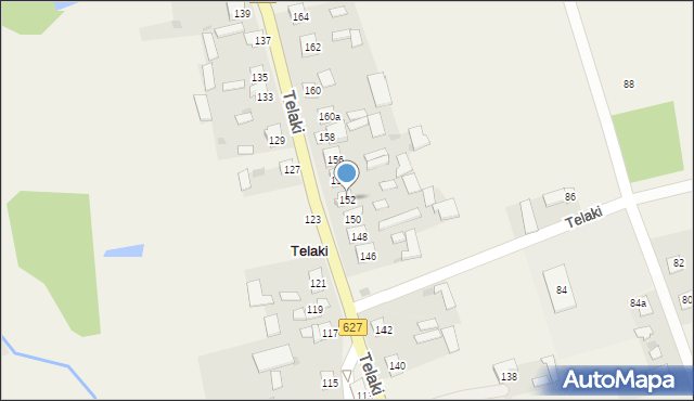 Telaki, Telaki, 152, mapa Telaki