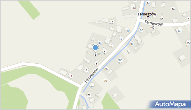 Temeszów, Temeszów, 4, mapa Temeszów