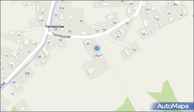 Temeszów, Temeszów, 65a, mapa Temeszów