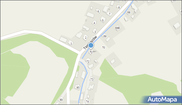 Temeszów, Temeszów, 71, mapa Temeszów