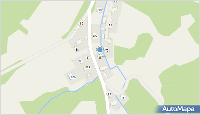 Temeszów, Temeszów, 85, mapa Temeszów