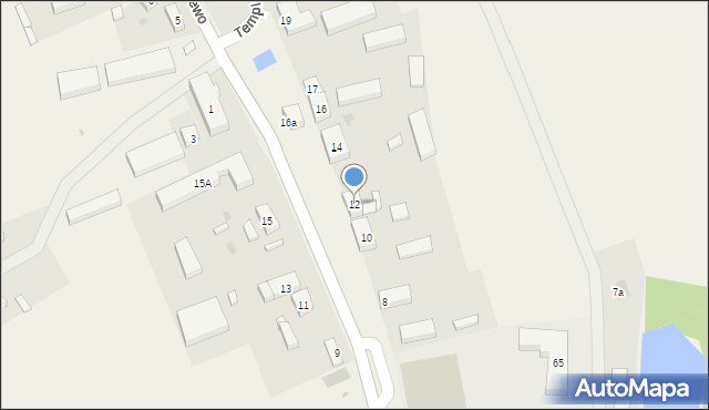 Templewo, Templewo, 12, mapa Templewo