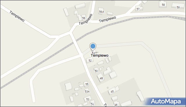 Templewo, Templewo, 54, mapa Templewo