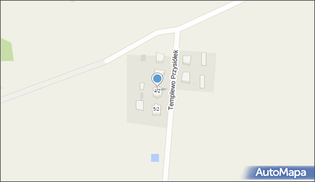 Templewo Przysiółek, Templewo Przysiółek, 4/2, mapa Templewo Przysiółek