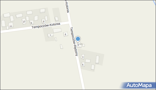 Tempoczów-Kolonia, Tempoczów-Kolonia, 4, mapa Tempoczów-Kolonia