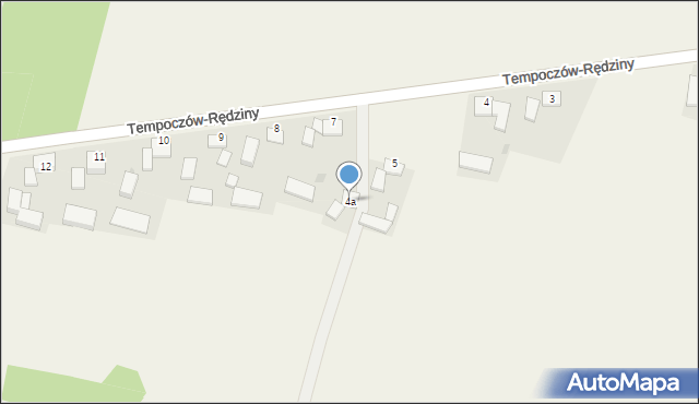 Tempoczów-Rędziny, Tempoczów-Rędziny, 4a, mapa Tempoczów-Rędziny