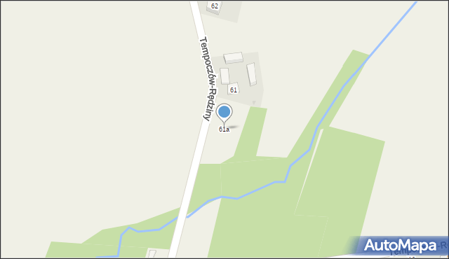Tempoczów-Rędziny, Tempoczów-Rędziny, 61a, mapa Tempoczów-Rędziny