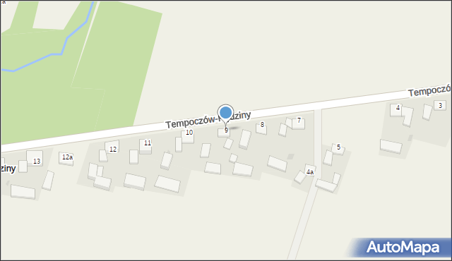 Tempoczów-Rędziny, Tempoczów-Rędziny, 9, mapa Tempoczów-Rędziny
