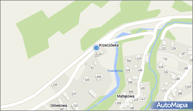 Tenczyn, Tenczyn, 211, mapa Tenczyn