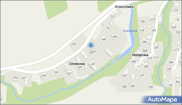 Tenczyn, Tenczyn, 219, mapa Tenczyn