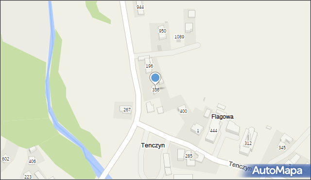 Tenczyn, Tenczyn, 336, mapa Tenczyn