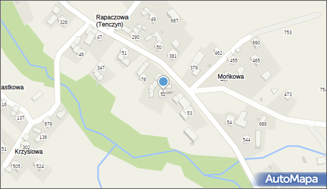 Tenczyn, Tenczyn, 52, mapa Tenczyn