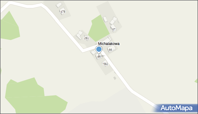 Tenczyn, Tenczyn, 65, mapa Tenczyn