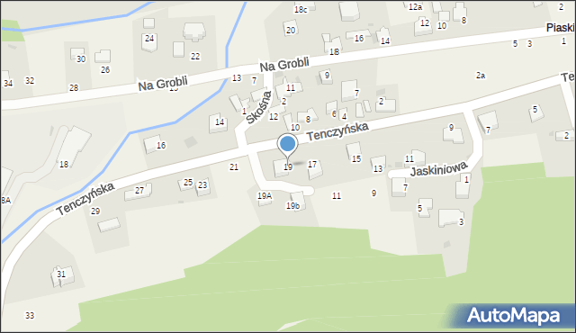 Tenczynek, Tenczyńska, 19, mapa Tenczynek