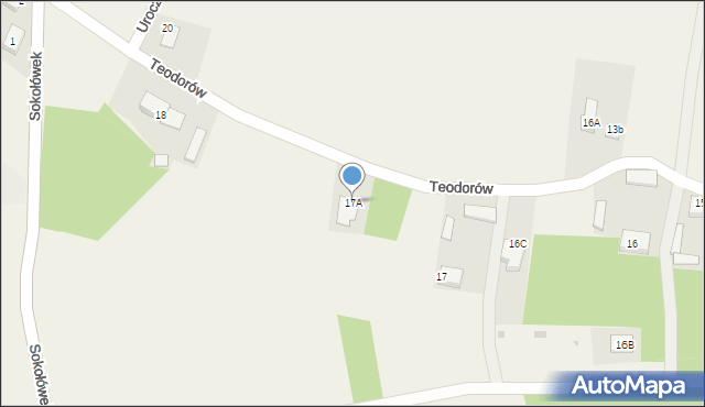 Teodorów, Teodorów, 17A, mapa Teodorów