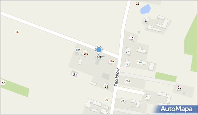 Teodorów, Teodorów, 16B, mapa Teodorów