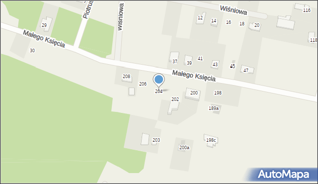 Teodorów, Teodorów, 204, mapa Teodorów