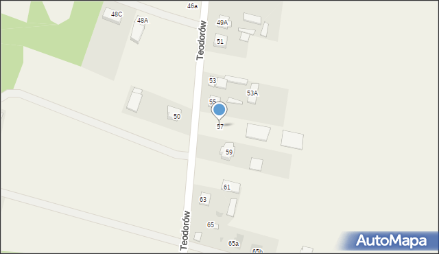 Teodorów, Teodorów, 57, mapa Teodorów