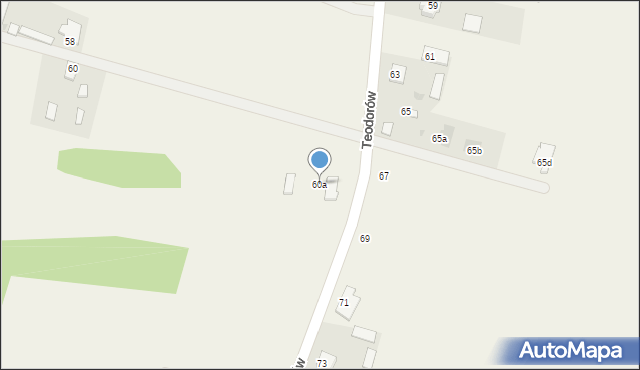 Teodorów, Teodorów, 60a, mapa Teodorów