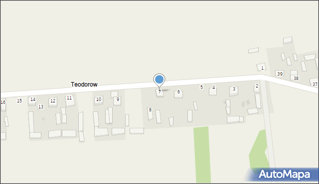 Teodorów, Teodorów, 7, mapa Teodorów