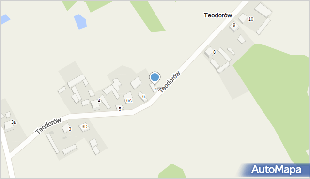 Teodorów, Teodorów, 7, mapa Teodorów