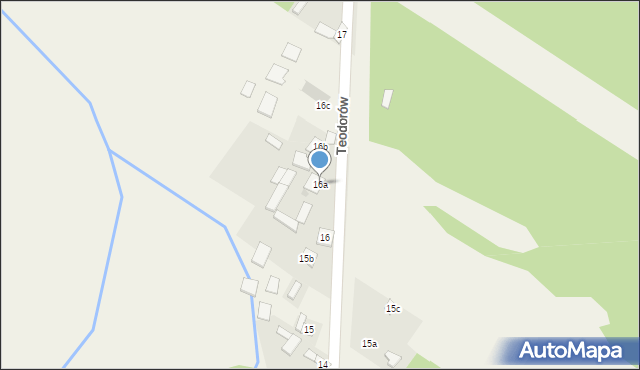 Teodorów, Teodorów, 16a, mapa Teodorów