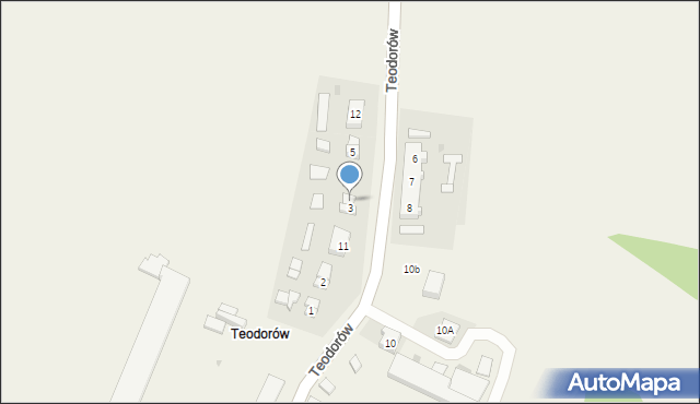 Teodorów, Teodorów, 3a, mapa Teodorów