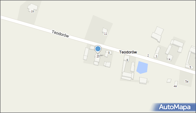 Teodorów, Teodorów, 10, mapa Teodorów