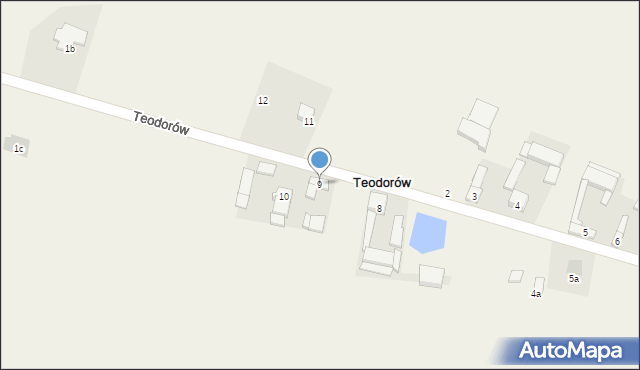 Teodorów, Teodorów, 9, mapa Teodorów