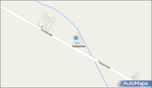 Teodorów, Teodorów, 15, mapa Teodorów