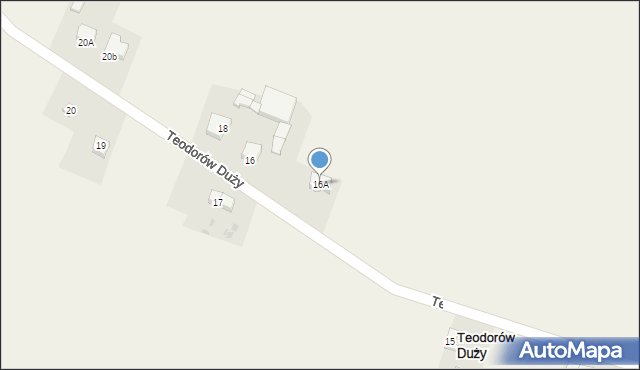 Teodorów Duży, Teodorów Duży, 16A, mapa Teodorów Duży
