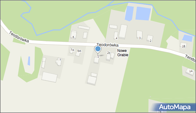 Teodorówka, Teodorówka, 1, mapa Teodorówka