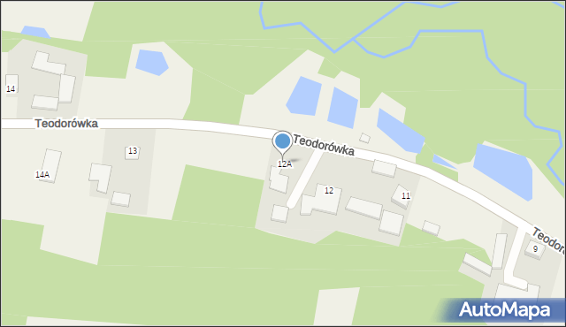 Teodorówka, Teodorówka, 12A, mapa Teodorówka
